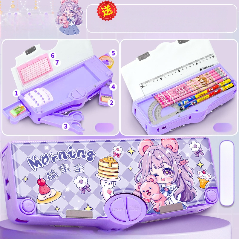 Penar pentru creioane F863, plastic, aproximativ 550 g, autorizare IP: animație joc (IP nume: Y·TIN), personalizare și imprimare a logo-ului disponibile