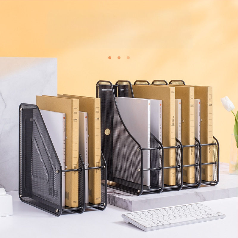 Metalni držač za datoteke – stolni organizator, četverostruka montaža, model Quadruple Assembly