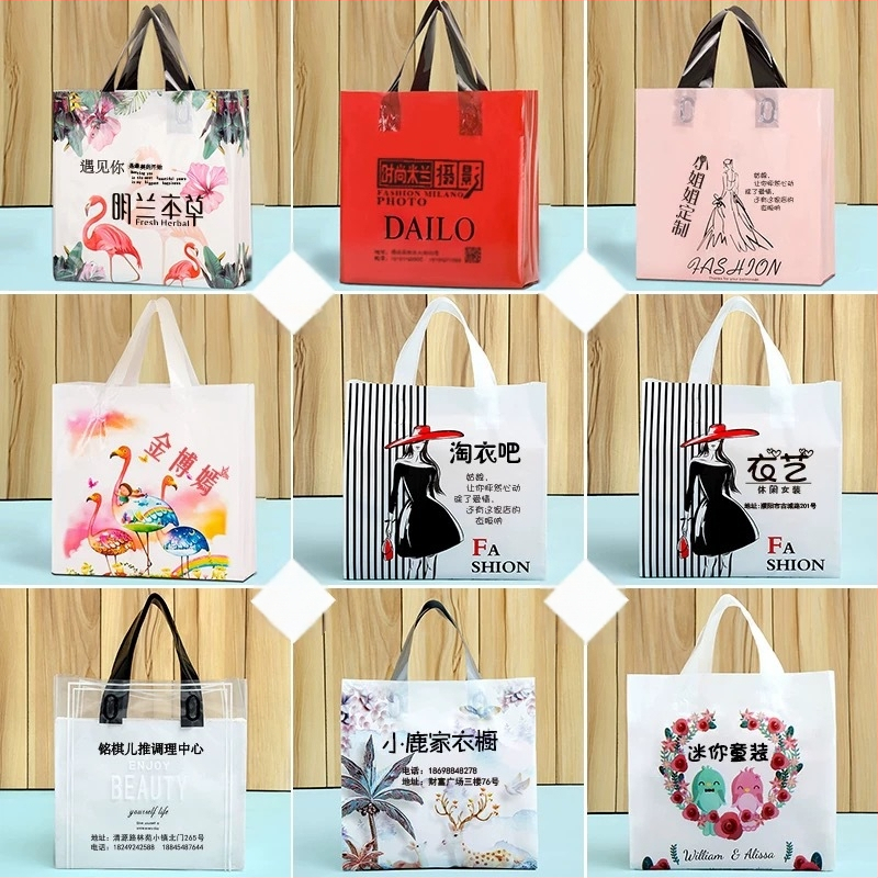 Bērnu apģērbu iepakojuma soma ar zīmējuma dizainu – divslāņu konstrukcija, 12 zīda biezums, jauns materiāls, augsta dienas ražošana