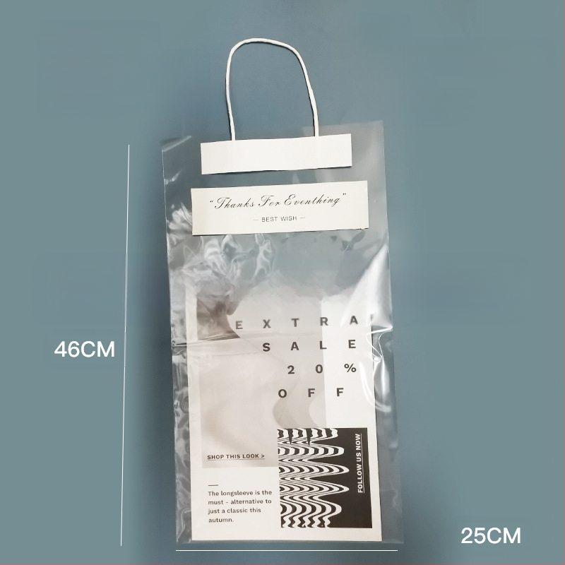 Pungi OPP pentru buchete, disponibile imediat, ambalaj final, tehnică de lipire, 10 bucăți