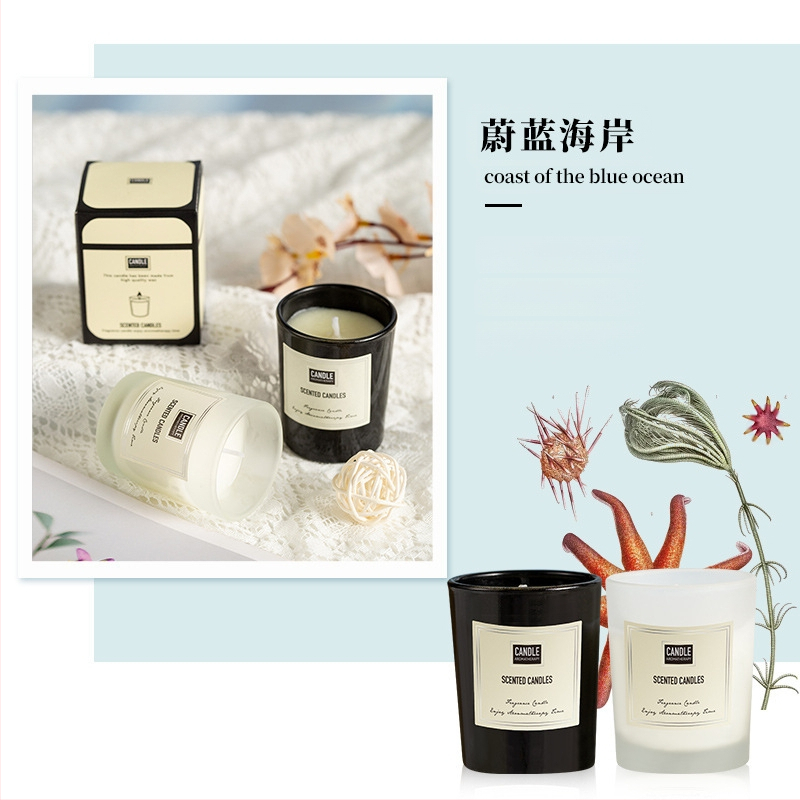 Aromaterapijas svece no sojas vaska, rokdarbs, cilindriska forma, OEM pielāgošana