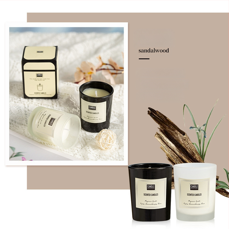 Aromaterapijas svece no sojas vaska, rokdarbs, cilindriska forma, OEM pielāgošana