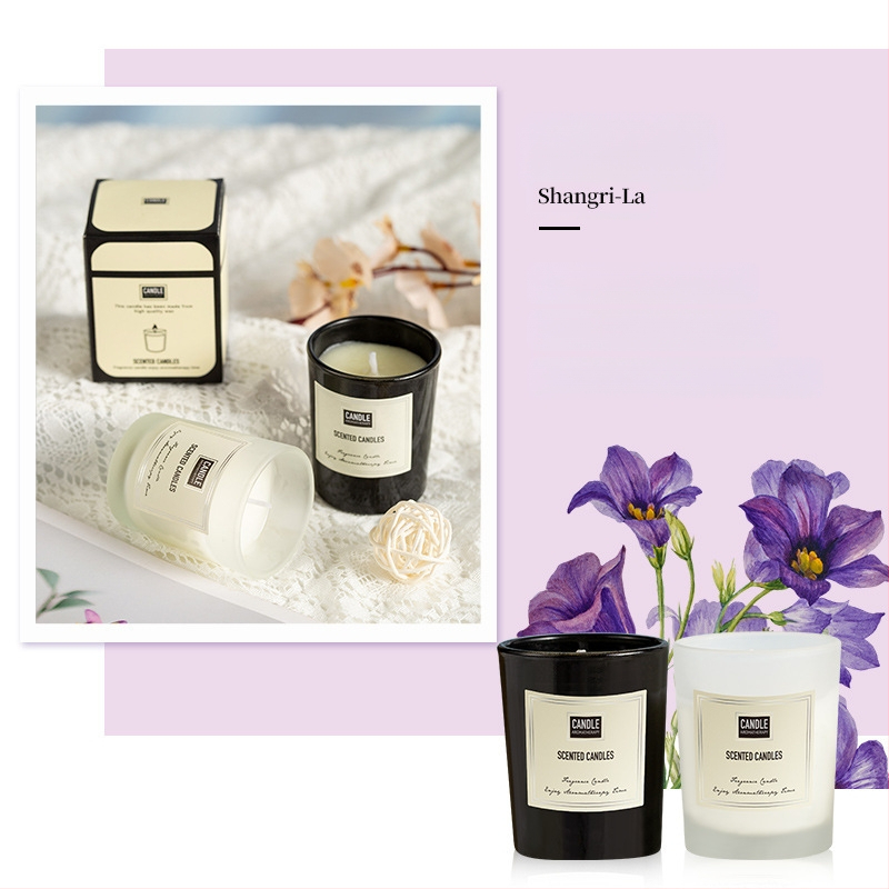 Aromaterapijas svece no sojas vaska, rokdarbs, cilindriska forma, OEM pielāgošana