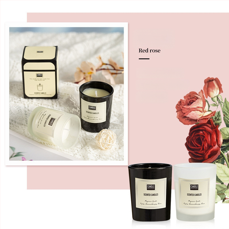 Aromaterapijas svece no sojas vaska, rokdarbs, cilindriska forma, OEM pielāgošana