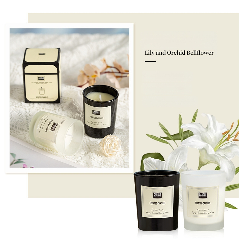 Aromaterapijas svece no sojas vaska, rokdarbs, cilindriska forma, OEM pielāgošana