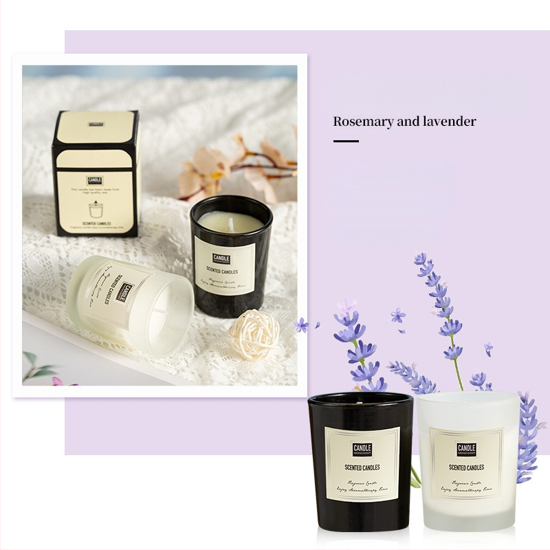 Aromaterapijas svece no sojas vaska, rokdarbs, cilindriska forma, OEM pielāgošana