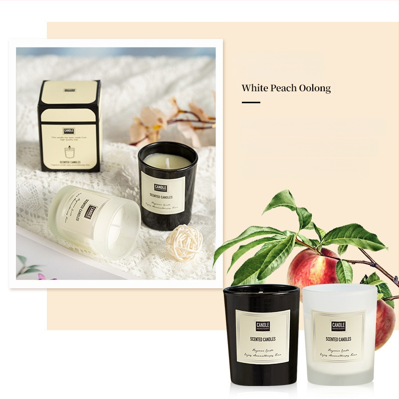 Aromaterapijas svece no sojas vaska, rokdarbs, cilindriska forma, OEM pielāgošana