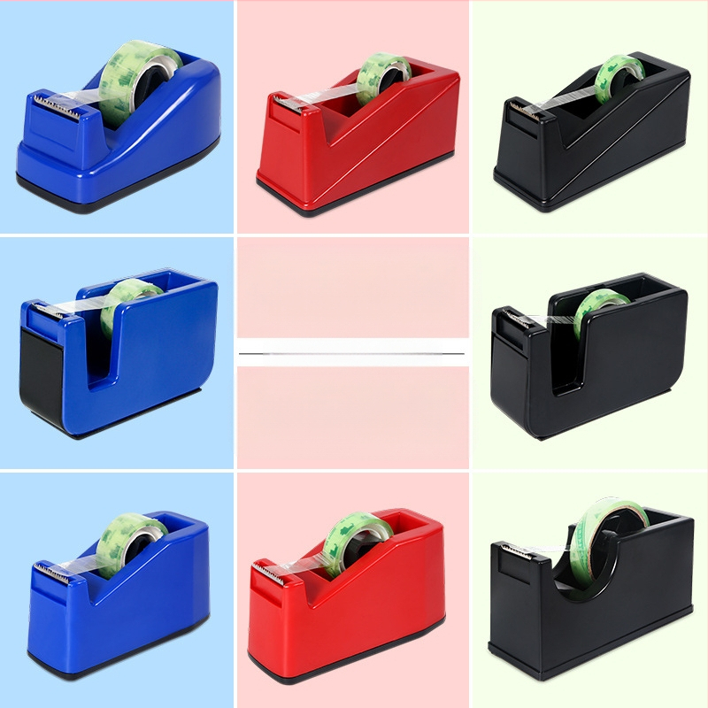 Transparentni držač trake s rezačom, plastični, model NO.6-NO.9, promjer osovine 25 mm, širina trake do 22 mm, neto težina 500 g