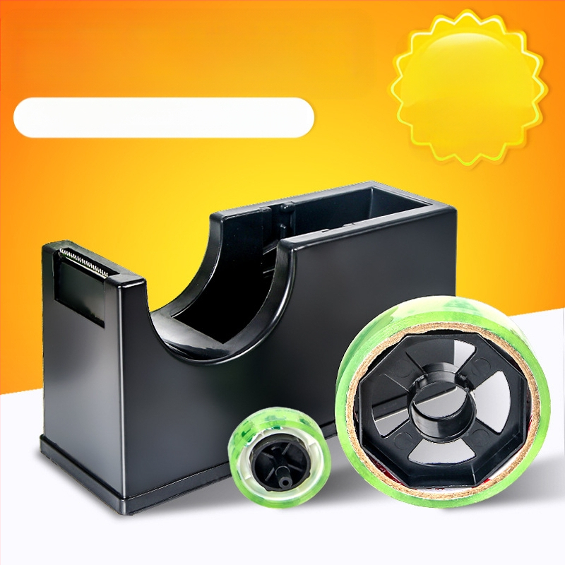 Transparentni držač trake s rezačom, plastični, model NO.6-NO.9, promjer osovine 25 mm, širina trake do 22 mm, neto težina 500 g