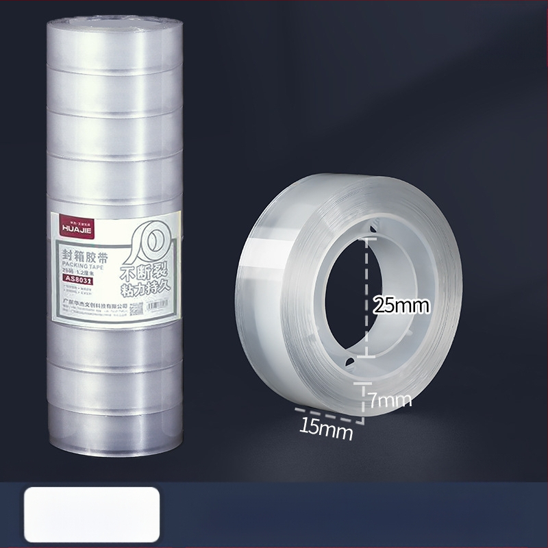 Transparentni držač trake s rezačom, plastični, model NO.6-NO.9, promjer osovine 25 mm, širina trake do 22 mm, neto težina 500 g