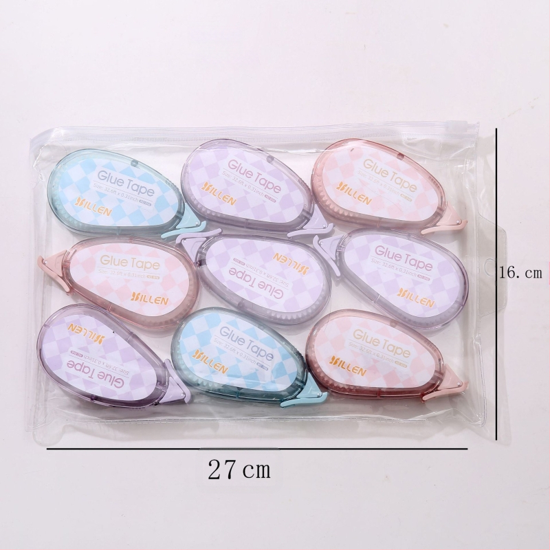 Комплект точково коригираща лента и двустранна лента — акрилово лепило върху PET филм, дебелина 1.8, за декориране на тетрадки, печат на лого наличен