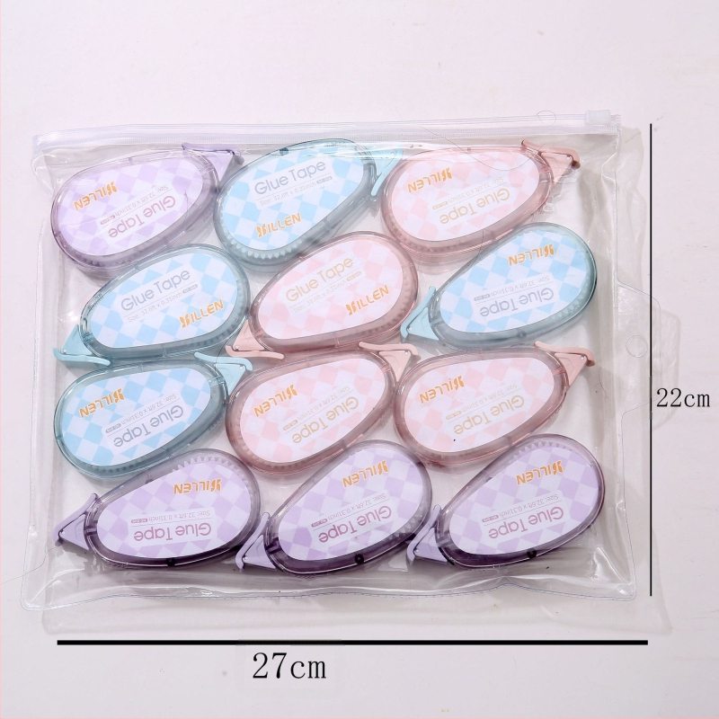 Комплект точково коригираща лента и двустранна лента — акрилово лепило върху PET филм, дебелина 1.8, за декориране на тетрадки, печат на лого наличен