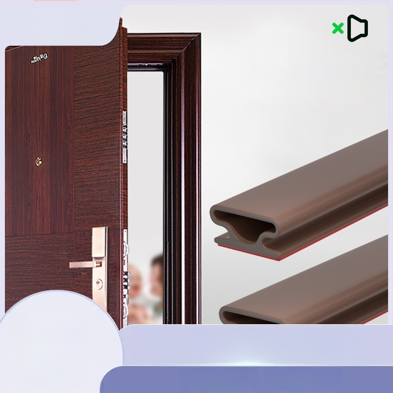 Bandă de etanșare pentru ferestre și uși – izolare fonică, antișoc, impermeabilă, autoadezivă; tip D și tip U; modelul 003