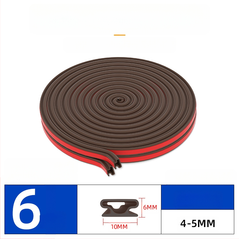 Bandă de etanșare pentru ferestre și uși – izolare fonică, antișoc, impermeabilă, autoadezivă; tip D și tip U; modelul 003