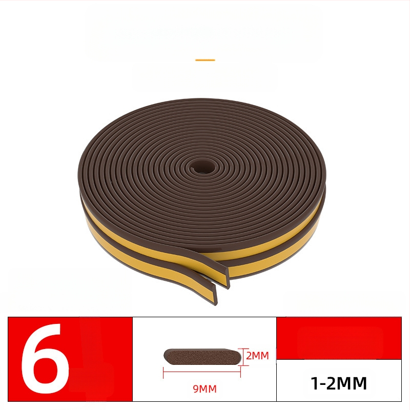 Bandă de etanșare pentru ferestre și uși – izolare fonică, antișoc, impermeabilă, autoadezivă; tip D și tip U; modelul 003