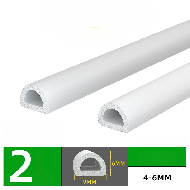 Bandă de etanșare pentru ferestre și uși – izolare fonică, antișoc, impermeabilă, autoadezivă; tip D și tip U; modelul 003