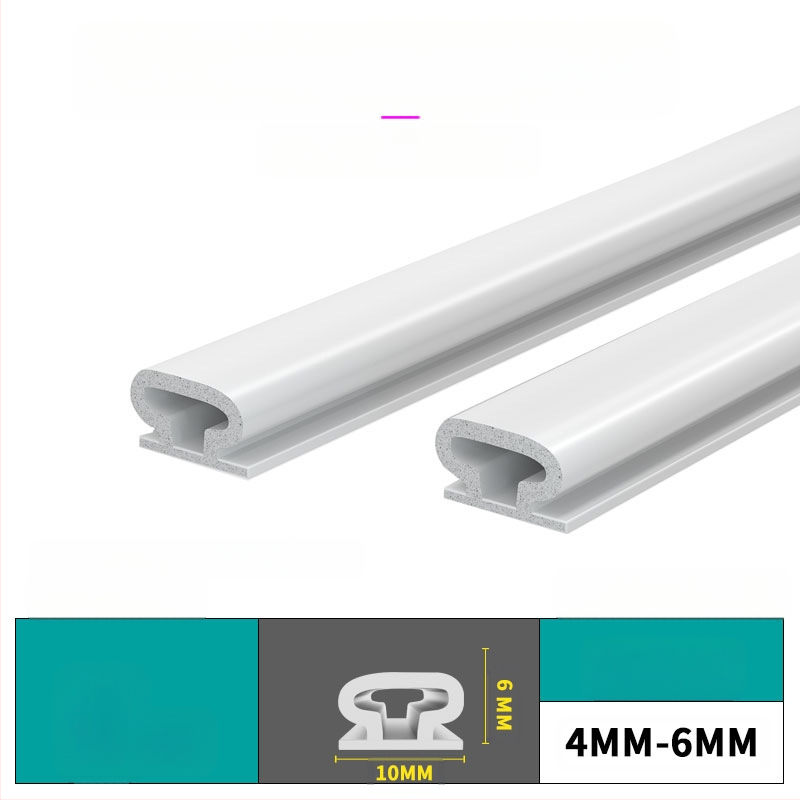 Bandă de etanșare pentru ferestre și uși – izolare fonică, antișoc, impermeabilă, autoadezivă; tip D și tip U; modelul 003