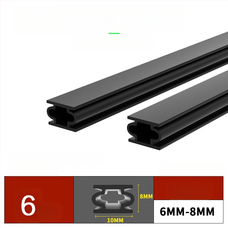 Bandă de etanșare pentru ferestre și uși – izolare fonică, antișoc, impermeabilă, autoadezivă; tip D și tip U; modelul 003