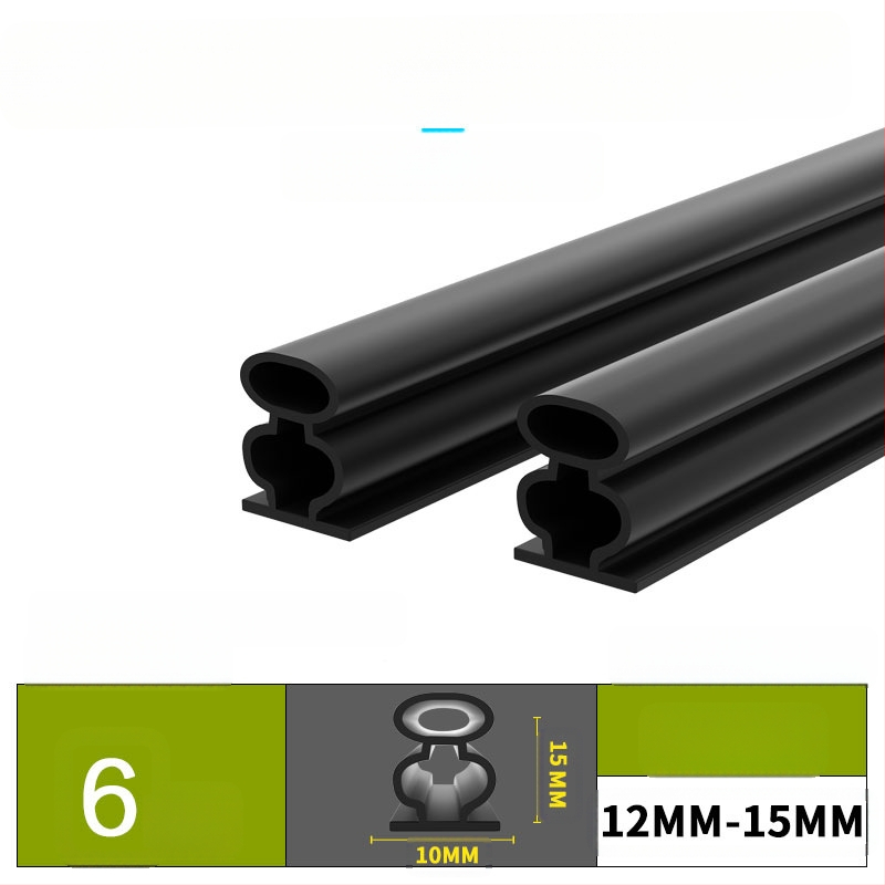 Bandă de etanșare pentru ferestre și uși – izolare fonică, antișoc, impermeabilă, autoadezivă; tip D și tip U; modelul 003