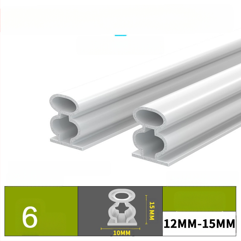 Bandă de etanșare pentru ferestre și uși – izolare fonică, antișoc, impermeabilă, autoadezivă; tip D și tip U; modelul 003