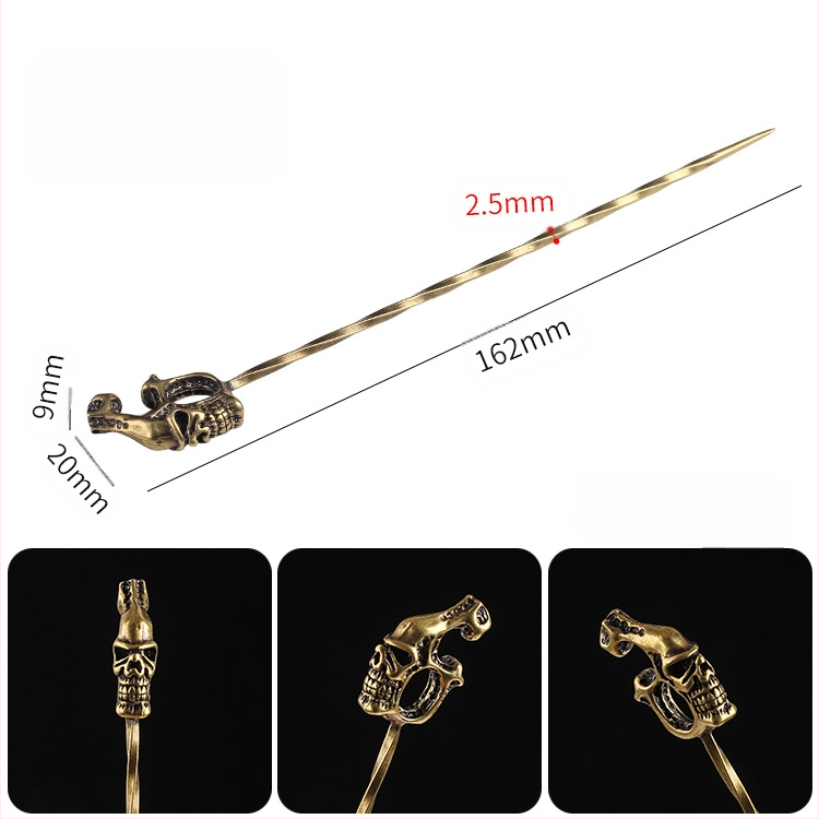 Sárgaréz spirálos cigarettás ventilációs tű – hamutartó, minimalist dohányzó kiegészítő, 200 darabos csomag