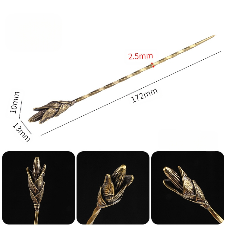 Sárgaréz spirálos cigarettás ventilációs tű – hamutartó, minimalist dohányzó kiegészítő, 200 darabos csomag