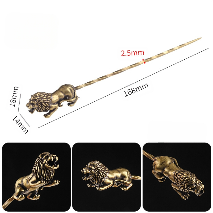 Sárgaréz spirálos cigarettás ventilációs tű – hamutartó, minimalist dohányzó kiegészítő, 200 darabos csomag