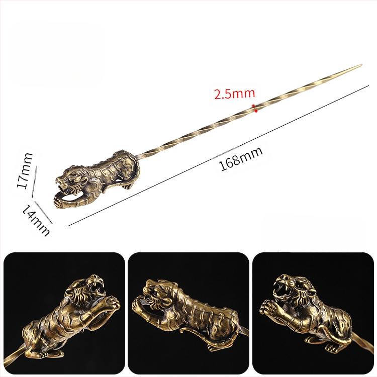 Sárgaréz spirálos cigarettás ventilációs tű – hamutartó, minimalist dohányzó kiegészítő, 200 darabos csomag