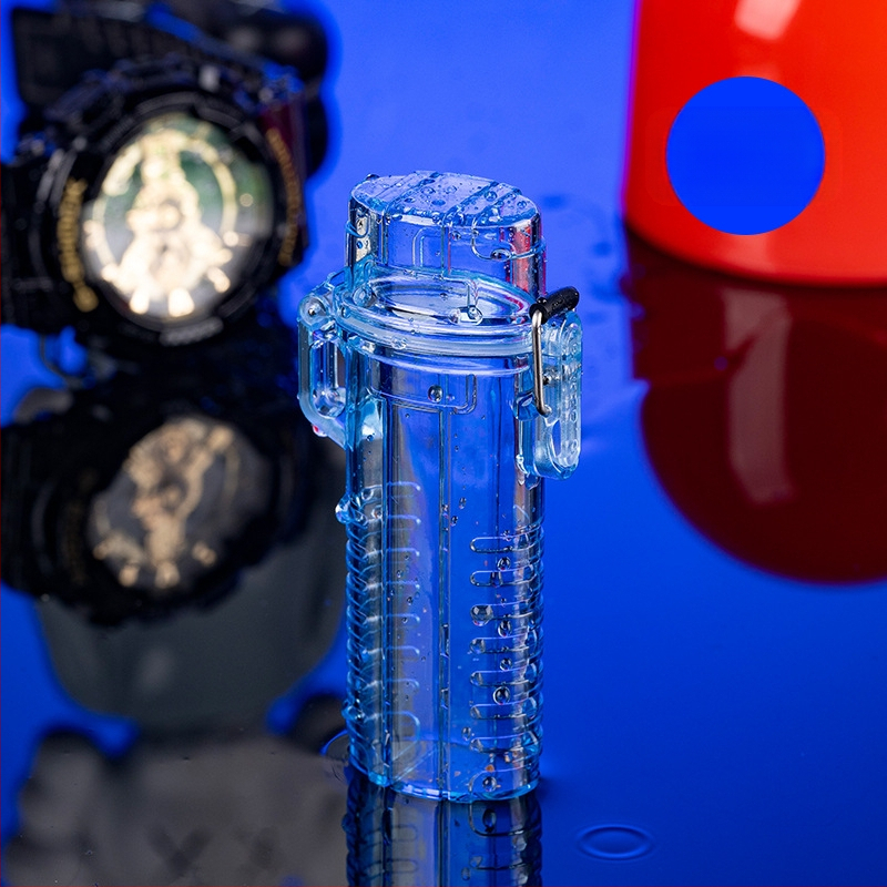 4-komadni set vodootpornih kućišta za cigarete i poklopca za upaljač, kompatibilan s Bic J6, plastični, mogućnost prilagodbe, otisak logotipa