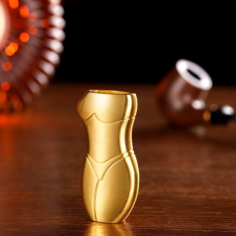 909-J5 Yafeng fémötvözetből készült öngyújtó burkolat, emberi alakú kreatív dizájn, logónyomás elérhető, testreszabás lehetséges, 500 darabos csomag