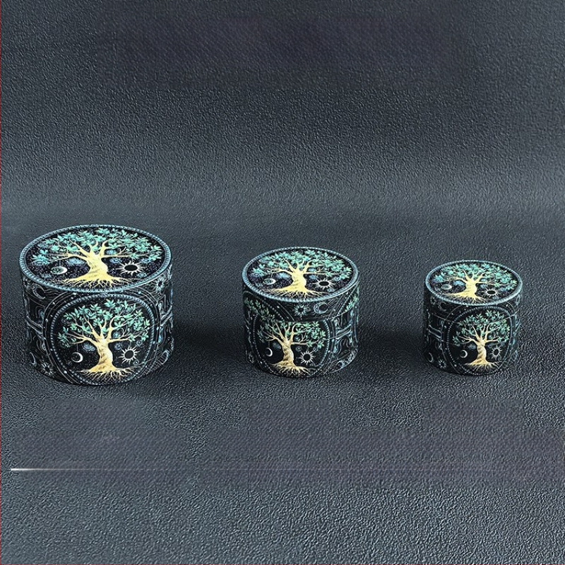 Ručni grinder za bilje, četiri sloja, ručni mlin za začine, kapacitet do 300 ml