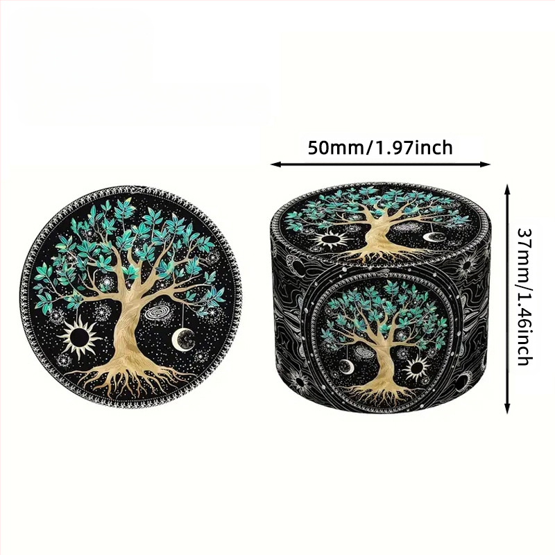 Ručni grinder za bilje, četiri sloja, ručni mlin za začine, kapacitet do 300 ml