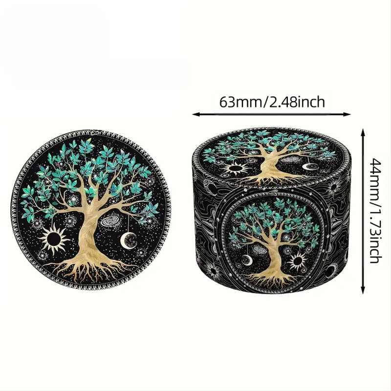 Ručni grinder za bilje, četiri sloja, ručni mlin za začine, kapacitet do 300 ml