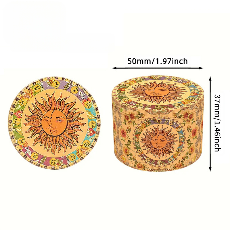 Ručni grinder za bilje, četiri sloja, ručni mlin za začine, kapacitet do 300 ml