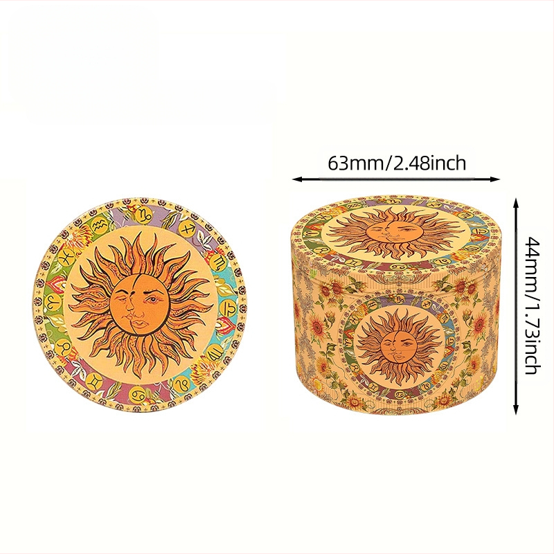 Ručni grinder za bilje, četiri sloja, ručni mlin za začine, kapacitet do 300 ml