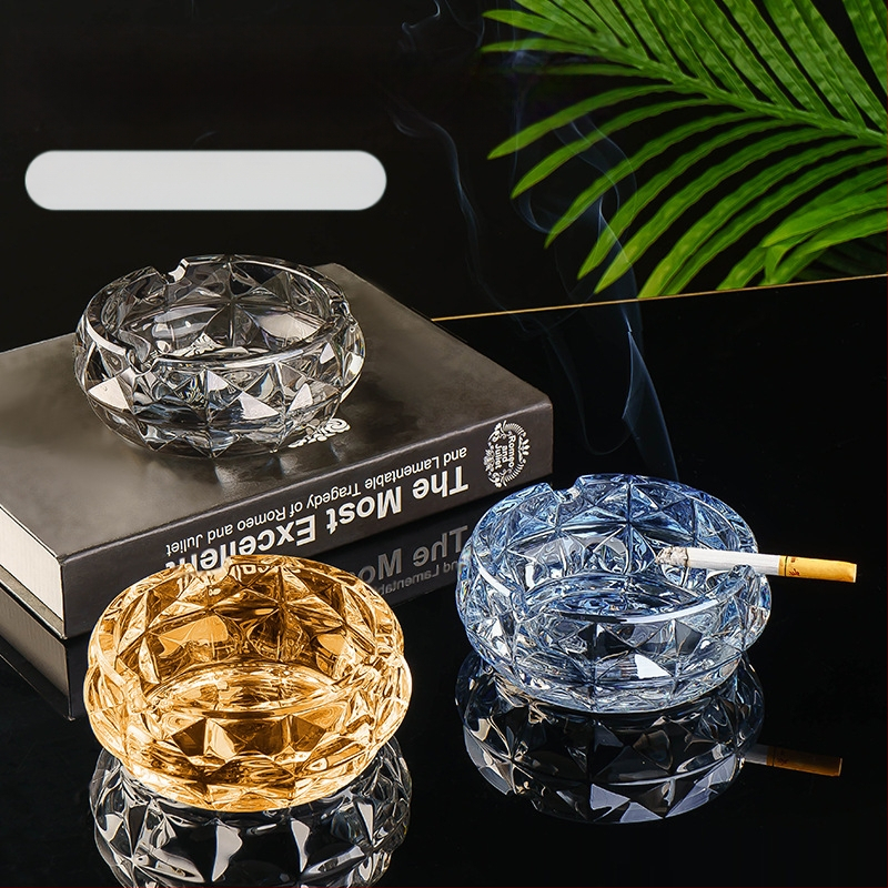 Scrumieră din sticlă cu spațiu de depozitare, stil Nordic ușor lux, origine Anhui