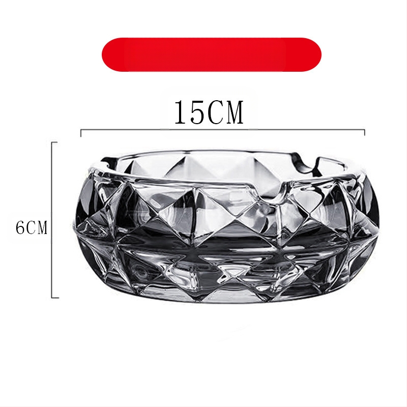 Scrumieră din sticlă cu spațiu de depozitare, stil Nordic ușor lux, origine Anhui