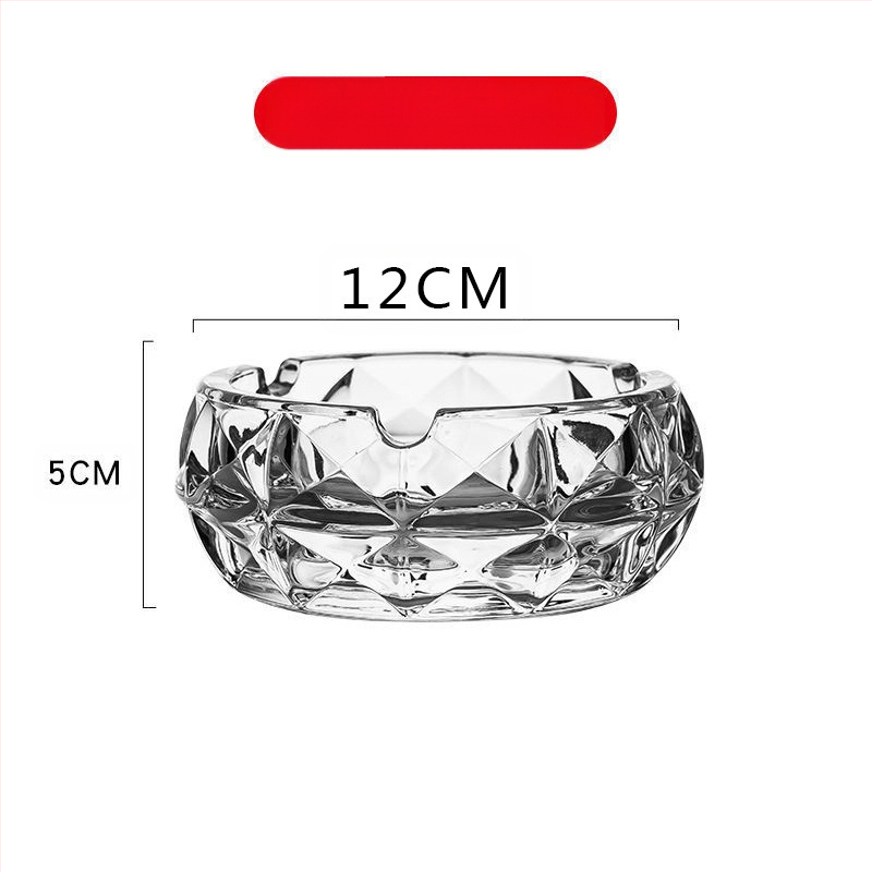 Scrumieră din sticlă cu spațiu de depozitare, stil Nordic ușor lux, origine Anhui