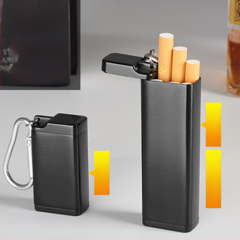 Prijenosna kutija za cigarete od cinkovog legura sa pepelnikom i kopčom za ključeve; prostor za pohranu; otisak logotipa; prilagodba i privatna oznaka
