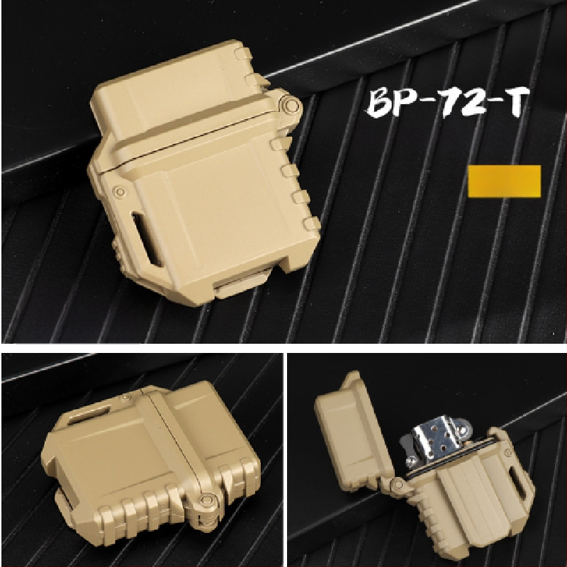 Univerzalno taktičko kućište za zapaljačicu za vanjsku upotrebu — vodootporno, otporno na pad, s unutarnjim ZP mehanizmom, plastična konstrukcija, prilagodljiva obrada