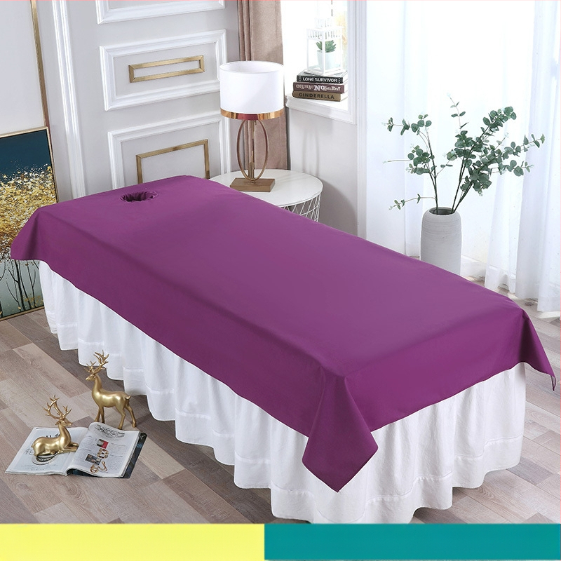 Navlaka za masažnu postel u kozmetičkom salonu — vodootporna, otporna na ulje, s otvorima i laminiranim slojem za sprječavanje propuštanja