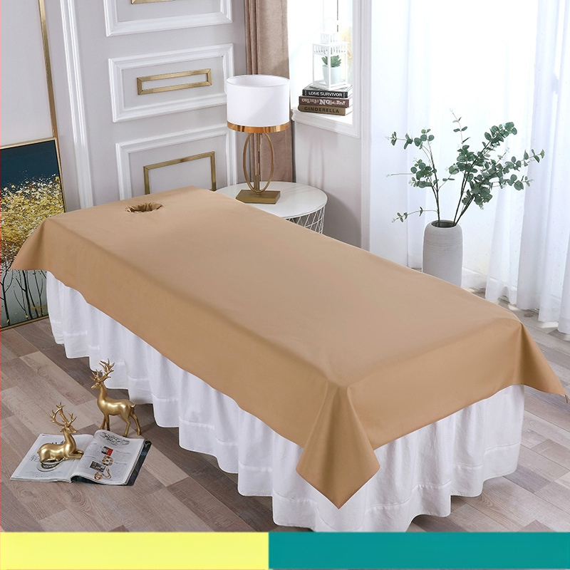 Navlaka za masažnu postel u kozmetičkom salonu — vodootporna, otporna na ulje, s otvorima i laminiranim slojem za sprječavanje propuštanja