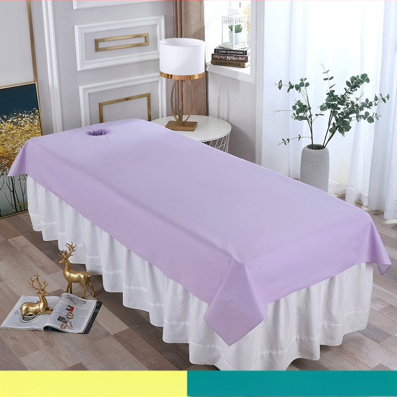 Navlaka za masažnu postel u kozmetičkom salonu — vodootporna, otporna na ulje, s otvorima i laminiranim slojem za sprječavanje propuštanja