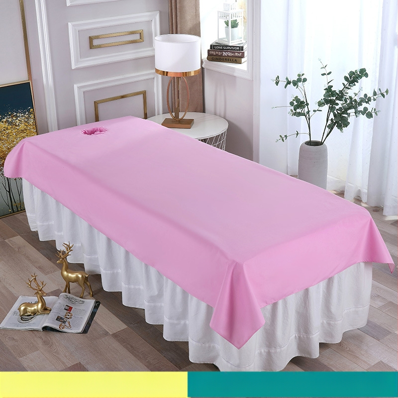 Navlaka za masažnu postel u kozmetičkom salonu — vodootporna, otporna na ulje, s otvorima i laminiranim slojem za sprječavanje propuštanja