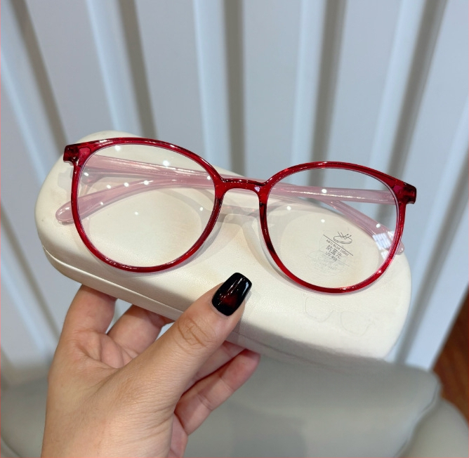 Очила за четене – лещи от смола, антисиня светлина и защита от радиация, пълна рамка, TR90, кръгъл дизайн, за възрастни мъже с голямо лице (Пролет 2024)