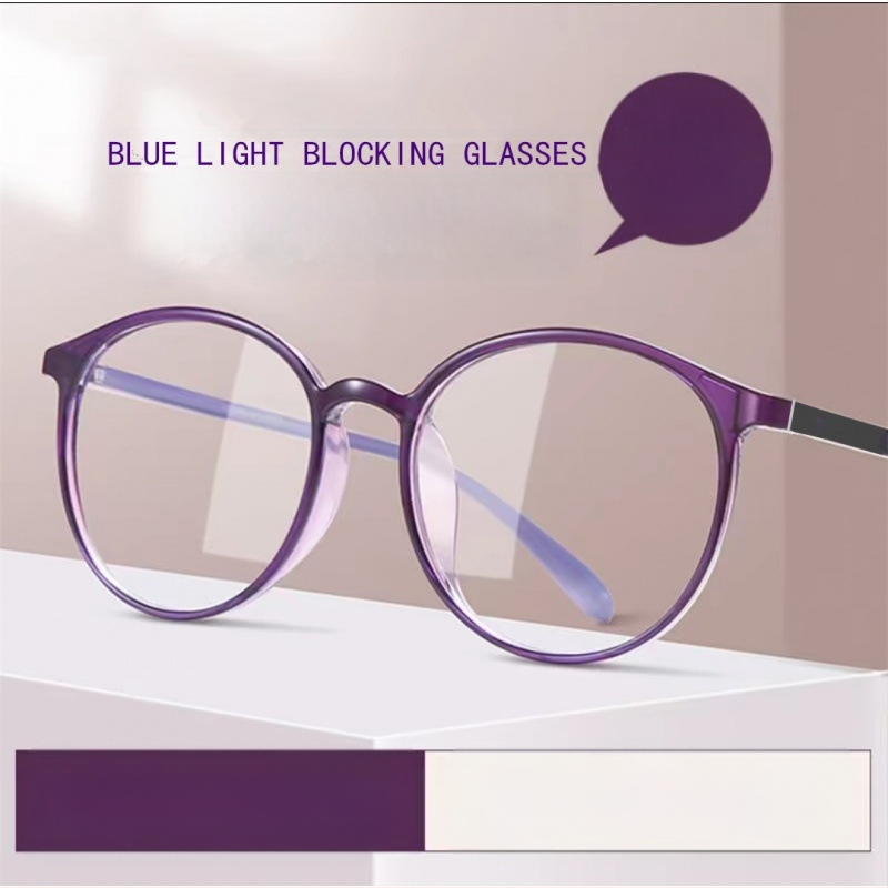 Очила за четене – лещи от смола, антисиня светлина и защита от радиация, пълна рамка, TR90, кръгъл дизайн, за възрастни мъже с голямо лице (Пролет 2024)