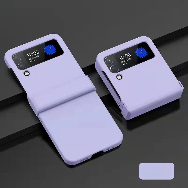 Samsung Galaxy Z Fold3 un Z Flip5 aizsargkārta – trīsdaļīgs PC korpuss ar ādas sajūtu, plastmasas liešana, izturīgs pret nolietojumu, drošība pret kritieniem, pret pirkstu nospiedumiem