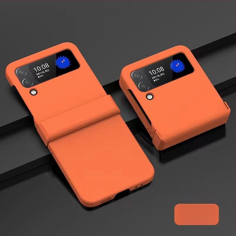 Samsung Galaxy Z Fold3 un Z Flip5 aizsargkārta – trīsdaļīgs PC korpuss ar ādas sajūtu, plastmasas liešana, izturīgs pret nolietojumu, drošība pret kritieniem, pret pirkstu nospiedumiem