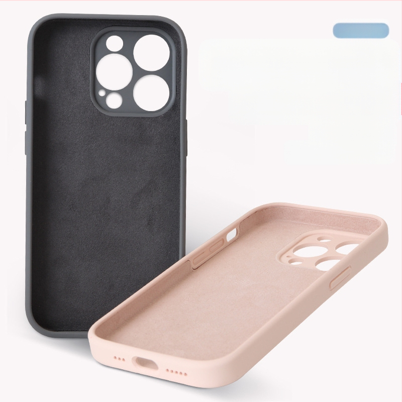 Carcasă de telefon cu acoperire completă a obiectivului, anti-cădere, construcție cu lichid, pentru seria iPhone 13/14