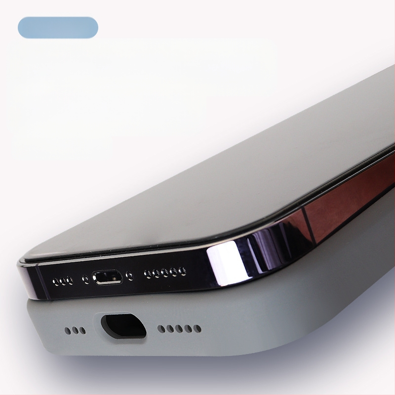 Carcasă de telefon cu acoperire completă a obiectivului, anti-cădere, construcție cu lichid, pentru seria iPhone 13/14